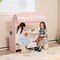 Costway 2 in 1 Kids Play Kitchen &#x26; Restaurant Double-Sided Pretend Playset with Canopy
